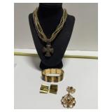 Multi-strand Necklace, Stretch Bracelet w/matching