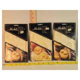 3 Mold sheets for butter, chocolate, cheese, candy