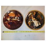 2 Norman Rockwell limited edition collector plates