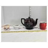 China Pitcher (5"), geometric pitcher, Erphila