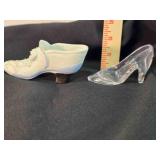 2 lady slipper figurines; 5" & 3ï¿½"