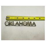 Oklahoma Rhinestone Brooch 5"