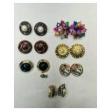 7pr Clip-on Earrings from 90