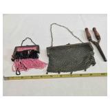 2 - 1920s era flapper purses, vintage curling