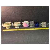 2 lusterware footed tea cups, Remember Me cup