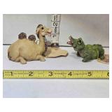 2 Holy Herd resin figures, 2ï¿½" tall, Pete Apsit