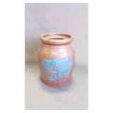 Antique Brown Slip-Glazed Stoneware Crock Jar