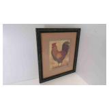 2002 Home Interiors & Gift Framed Rooster Art