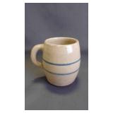 Vintage Barrel Mug Made of Salt-Glazed Stoneware