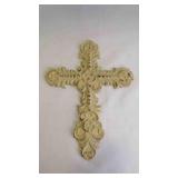 Distressed Ornate Cast Iron Decorative Wall Cross