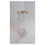 Vintage Miniature Individual Glass Cream Bottle w/