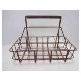 Vintage Metal Wire Milk Bottle Carrier or Caddy