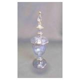 Elegant Vintage Heisey Glass Apothecary Jar w/Lid