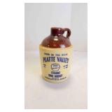 Vintage Platte Valley Advertised Ceramic Crock Jug