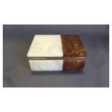 Genuine Alabaster Hand-Carved Keepsake/Storage Box