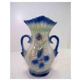 Vintage Hand Painted Lusterware Vase Brazil?