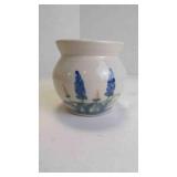Vintage Hand-Painted Stoneware Pottery Crock