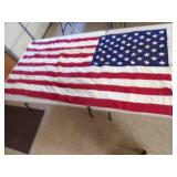 Large 55" X 112" American Flag 50 Stars - Some