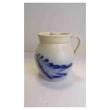 Vintage Handmade Salt-Glazed Stoneware Crock w/Lid
