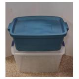 (2) Storage Tubs with Lids SEE PICS for Sizes