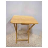Wooden Portable Snack TV Dinner Table Tray