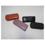 (4) EMPTY Glasses Cases - Ray-Ban - Fossil - Timex