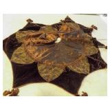 Decorative Brown Velvet And Brocade Christmas