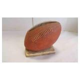 Vintage Hand-Painted Ceramic Football Planter