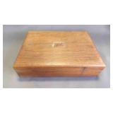 Vintage Wooden Humidor/Trinket Valet Keepsake Box
