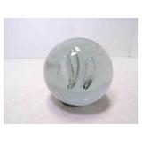 Vintage Hand Blown Art Glass Sphere Paper Weight