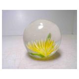 Vintage Hand Blown Art Glass Sphere Paper Weight
