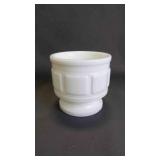 Vintage Randall Milk Glass "Block" Pattern Planter