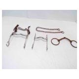 (2) Aluminum Horse Bits & a Single Jointed Loose