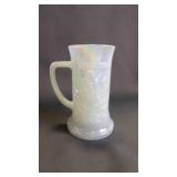 Vintage Moonglow Iridescent Milk Glass Beer Stein