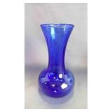 Vintage Indiana Glass Cobalt Blue Flower Vase