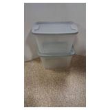 (2) 40 Quart Storage Tubs with Lids