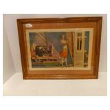 Framed Vintage Texaco Golden Motor Oil