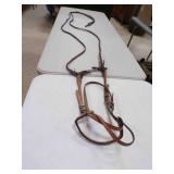 Vintage Western Leather Horse Bridle Headstall