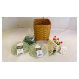 Vintage Longaberger Handwoven Basket Filled w/