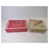 (2) Vintage Cigar Boxes - Swisher Sweets & Brevas