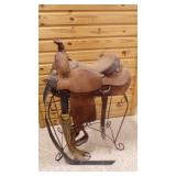 17" Hereford Brand Western Barrel Racing Or Show