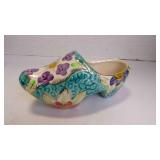 Vintage Hand-Painted Ceramic "Dutch Clog" Figurine
