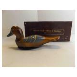 Hand Carved & Hand Painted Wooden Duck Figurine