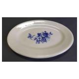 Vintage Oval Off-White Ironstone Serving Platter
