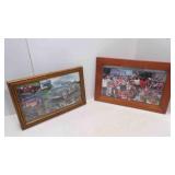 (2) Framed Commemorative Collage Prints
