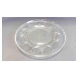 Vintage Pyrex Clear Glass Deviled Egg Platter