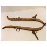 Antique Hardwood & Iron Horse Hames