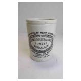 Antique Marmalade Stoneware Crock Advertising Cup