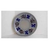 Handmade Turkish Art Frosted Glass Textured Plate