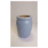 Vintage-Style Blue Glazed Stoneware Crock or Jar